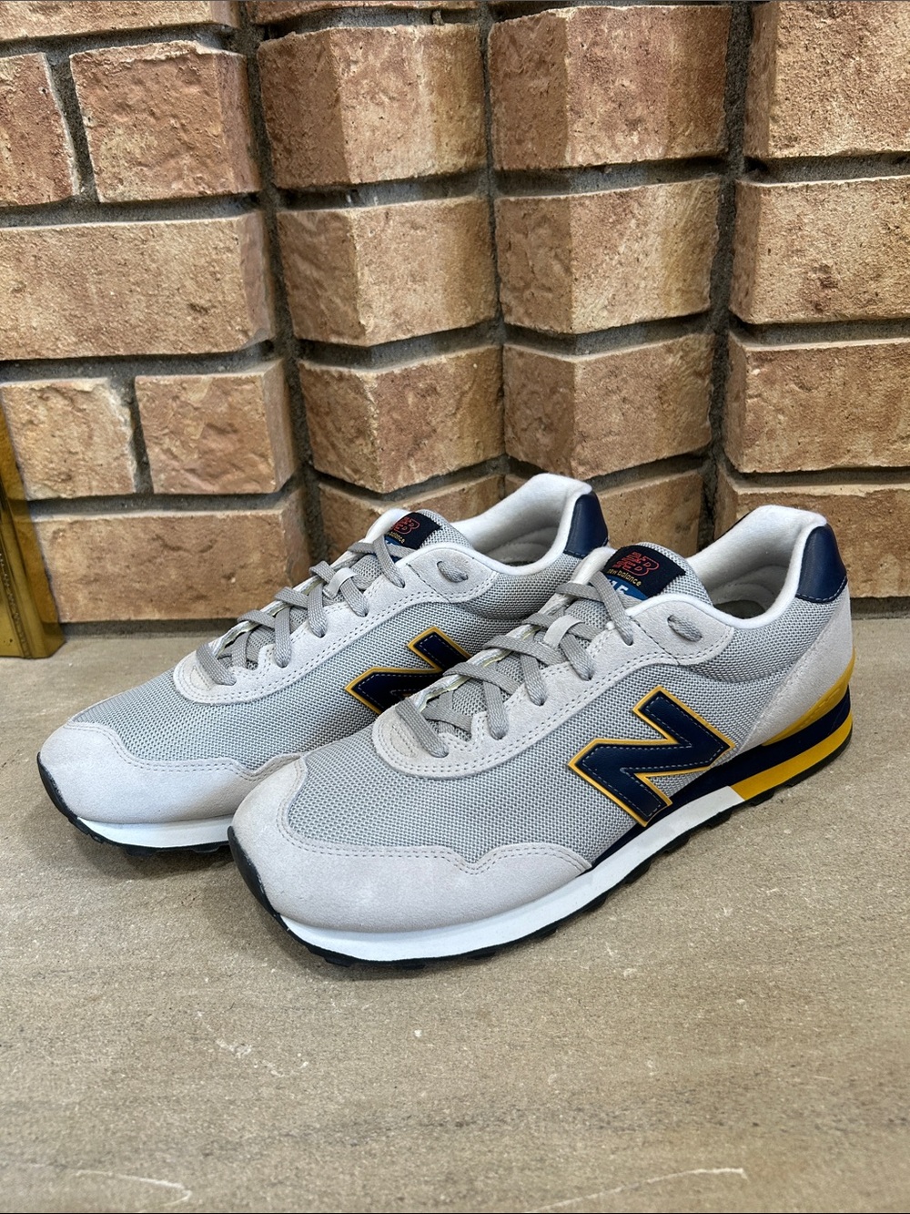 New Balance 515 Gray Suede Athletic Walking Sneakers US Men’s Shoes size 12